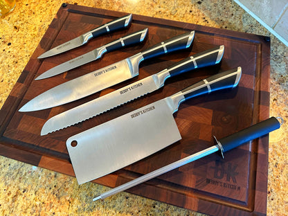 9-Piece Stainless Steel Chef's Knife Set