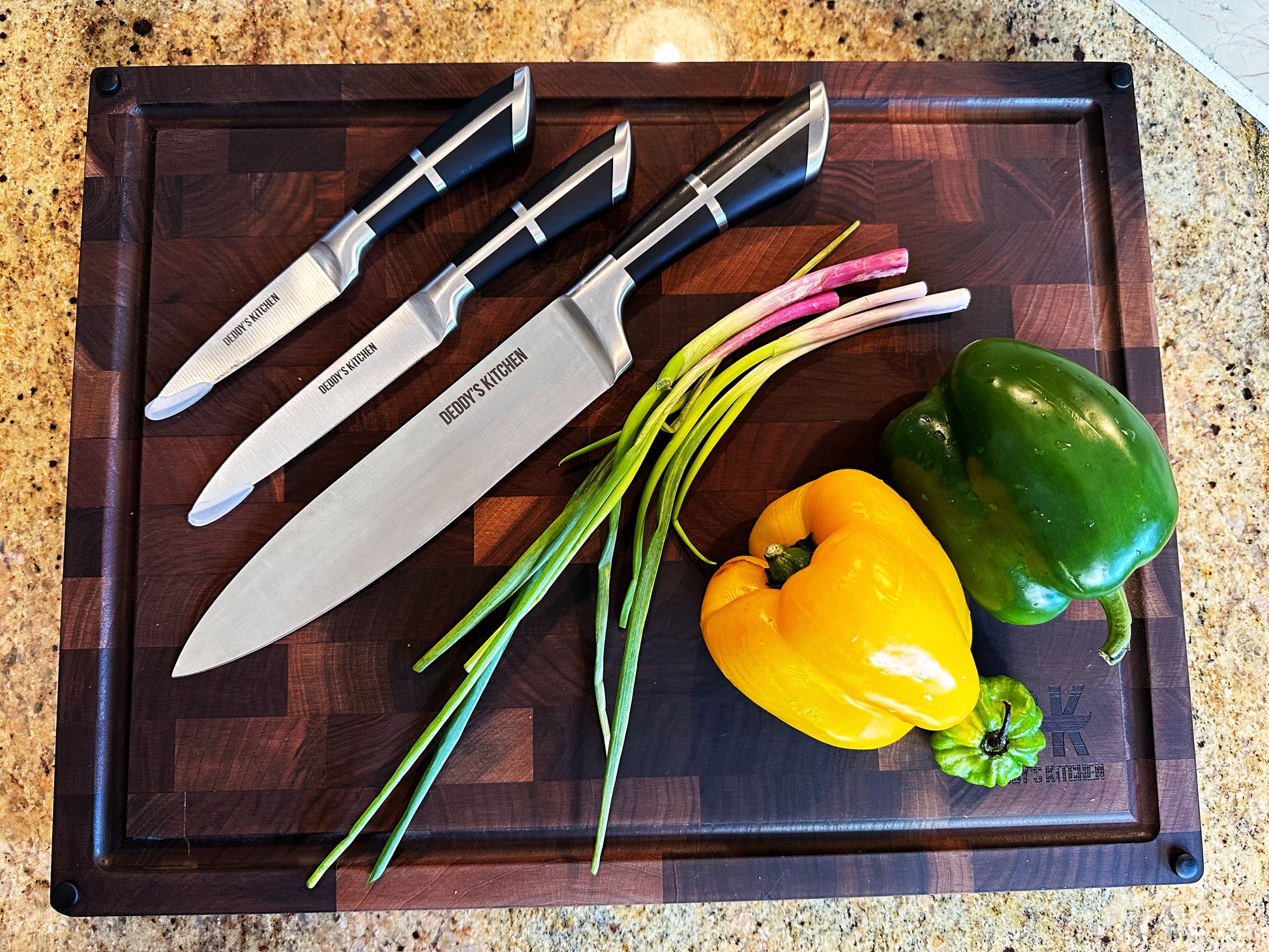 9-Piece Bundle Master Chef Knife Set + Stainless Steel Block