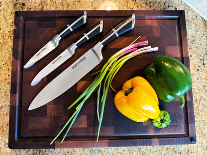 9-Piece Stainless Steel Chef's Knife Set